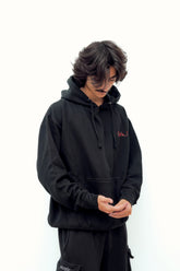 “RAW CODE” Hoodie – Black