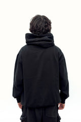 “RAW CODE” Hoodie – Black