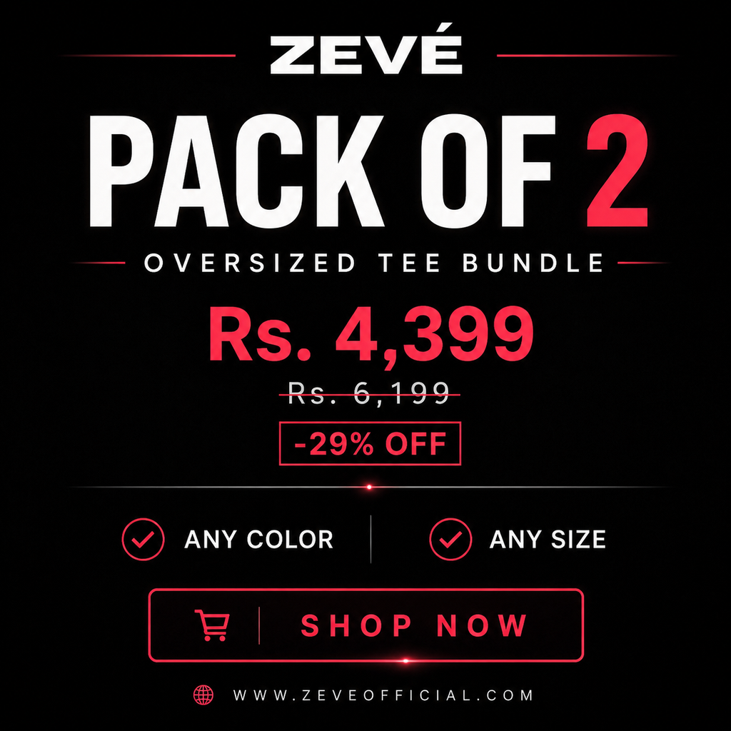 Pack of 2 | ZEVÉ Oversized Tee Bundle