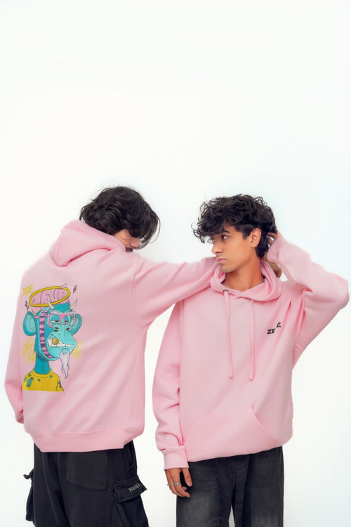 "DIGITAL REBEL" Hoodie – Pink