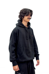 “RAW CODE” Hoodie – Black
