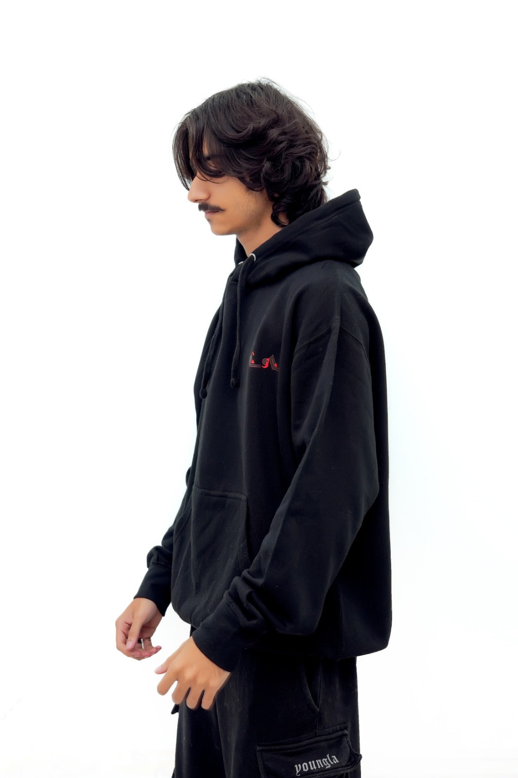 “RAW CODE” Hoodie – Black