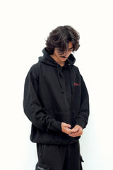 “RAW CODE” Hoodie – Black